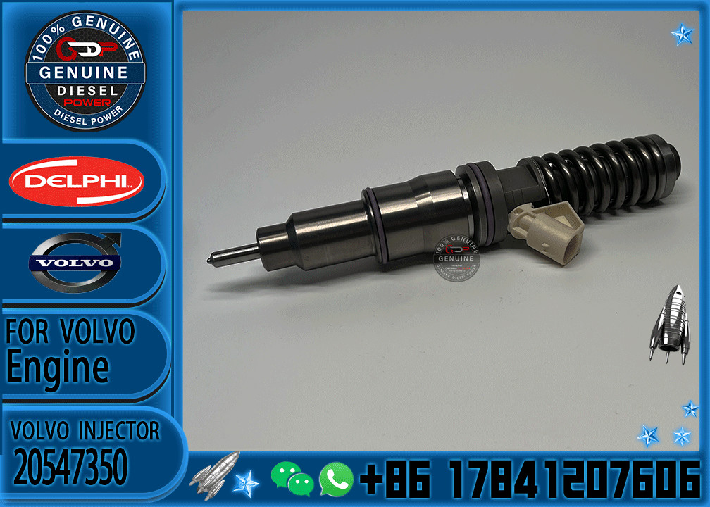 Genuine New Remanufactured Engine Parts Diesel Fuel Injector 20547350 20547351 20555521 For D13 D12 E3 Engine