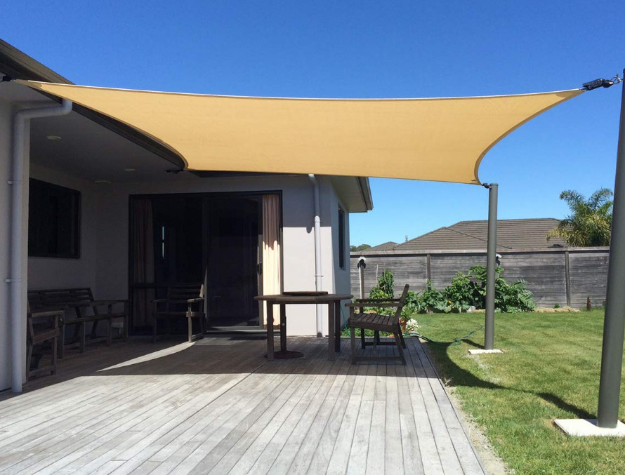 HDPE Triangle Outdoor Sun Shade Sail Canopy For Carport And Pool