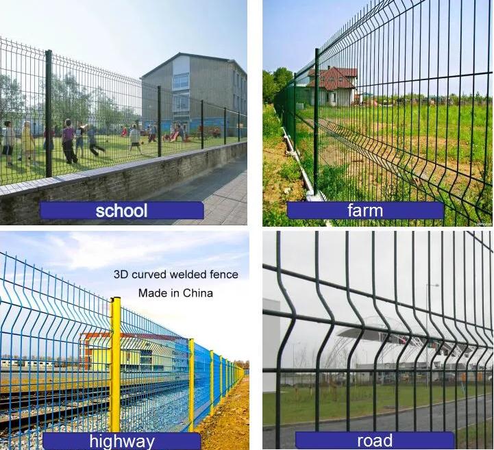 curved mesh fence