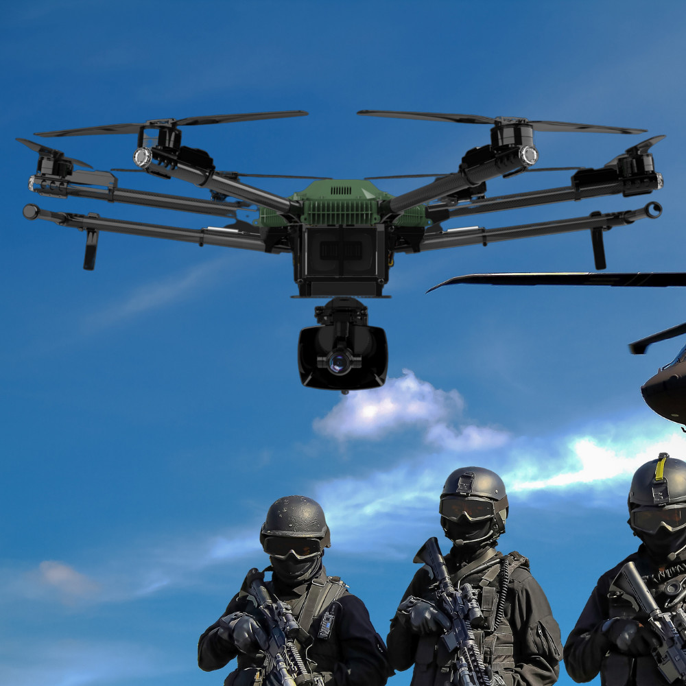 HXF600 10KM 20KM 30KM Ultra Long Range Drones With Camera Pod Android System