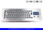 Rugged Stainless Steel Industrial Desktop Keyboard PS/2 Or USB Interface With 65