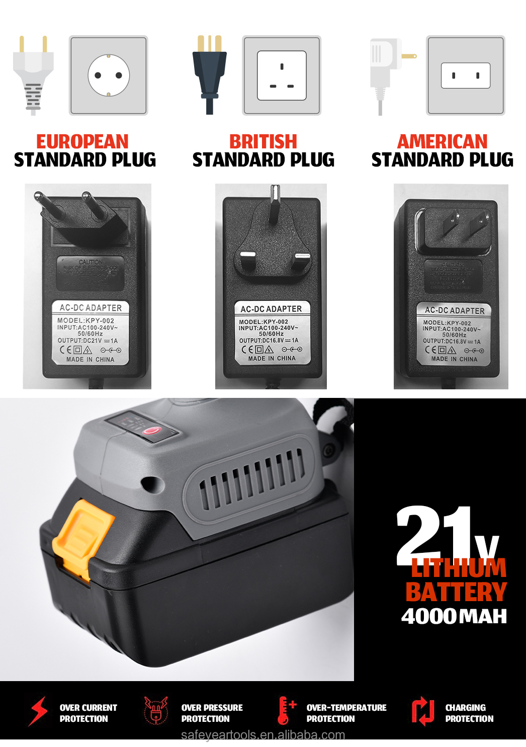 Brushless 21V Battery 4 Inch Grinder 4.0Ah Battery Operated Angle Grinder