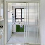 Decorative 10mm Framed Tempered Glass Sliding Door For Kitchen Room