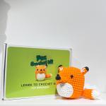 Ready Stock Seven Craft Cute Fox DIY Crochet Kit Milk Cotton For Beginners