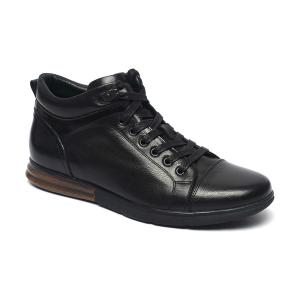 Wholesale Adult Lace Up Anti Odor Black Genuine Leather Boots from china suppliers