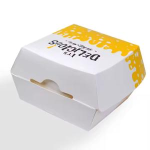 Wholesale Customer's Logo Burger Box Customized Biodegradable Fast Food Takeaway Packaging from china suppliers