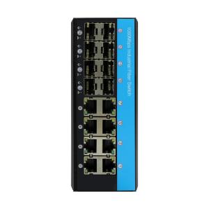 Wholesale 8/12/16 Port Gigabit Industrial Fiber Switch 10/100 / 1000mbps Managed POE Switch from china suppliers