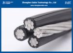 Low Voltage 4 Awg Aluminum Wire Aerial Insulated Cable Temperature Resistant