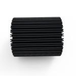Black ODM Extruded CNC Aluminum Heat Sinks For LED Radiator