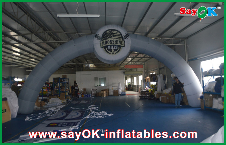 Inflatable Arch Rental White Hangout Inflatable Entrance Advertising Arch / Inflatable Arch Rental With Oxford Cloth