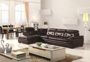 Wholesale modern genuine leather home sectional corner sofa furniture from china suppliers