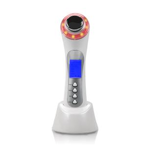 Wholesale Vibrating Red Green Blue 3Mhz Ultrasonic Ion Face Lift Massager Portable from china suppliers