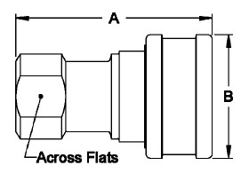 SS316 1 Inch Hydraulic Quick Coupler , Hydraulic Hose Quick Disconnect Fittings
