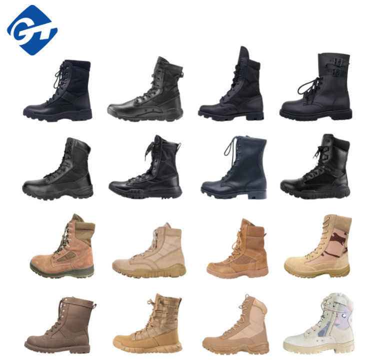 Men's Military Boots and Tactical Boots, CoolMax Tactical Combat Durable Leather Work Utility Outdoor Hiking Assault Boo