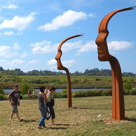 Modern Design Corten Steel Rusted Metal Yard Art Corten Steel Sculpture