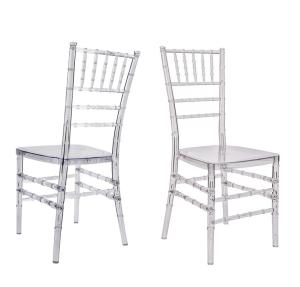 Wholesale Plastic Acrylic Clear Resin Tiffany Chiavari Dining Chair For Wedding from china suppliers