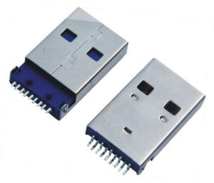 Wholesale USB A / M 90 Degree Sinking Board Tyle USB Female Connector from china suppliers