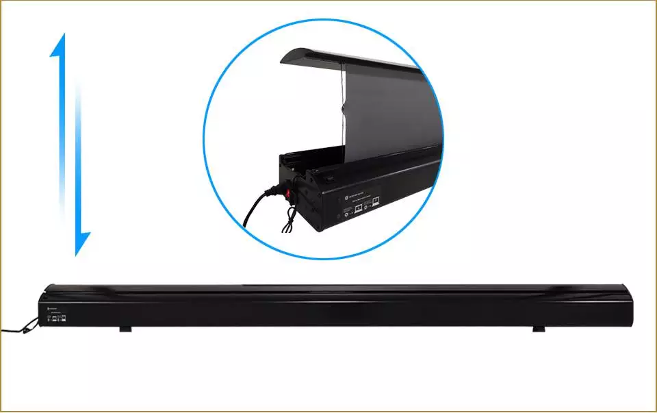 Electric Tension Floor Rising Ambient Light Rejecting Projector Screen 120 Inch ALR UST Projector Screen