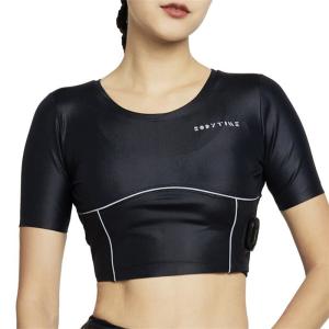 Wholesale Nylon Black SML Size EMS Body Suit Short Sleeve Cycling Shirt OEM Acceptable from china suppliers