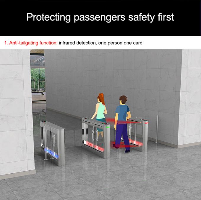 Factory Application Pedestrian Swing Gate Turnstile With Card And Qr Code 4