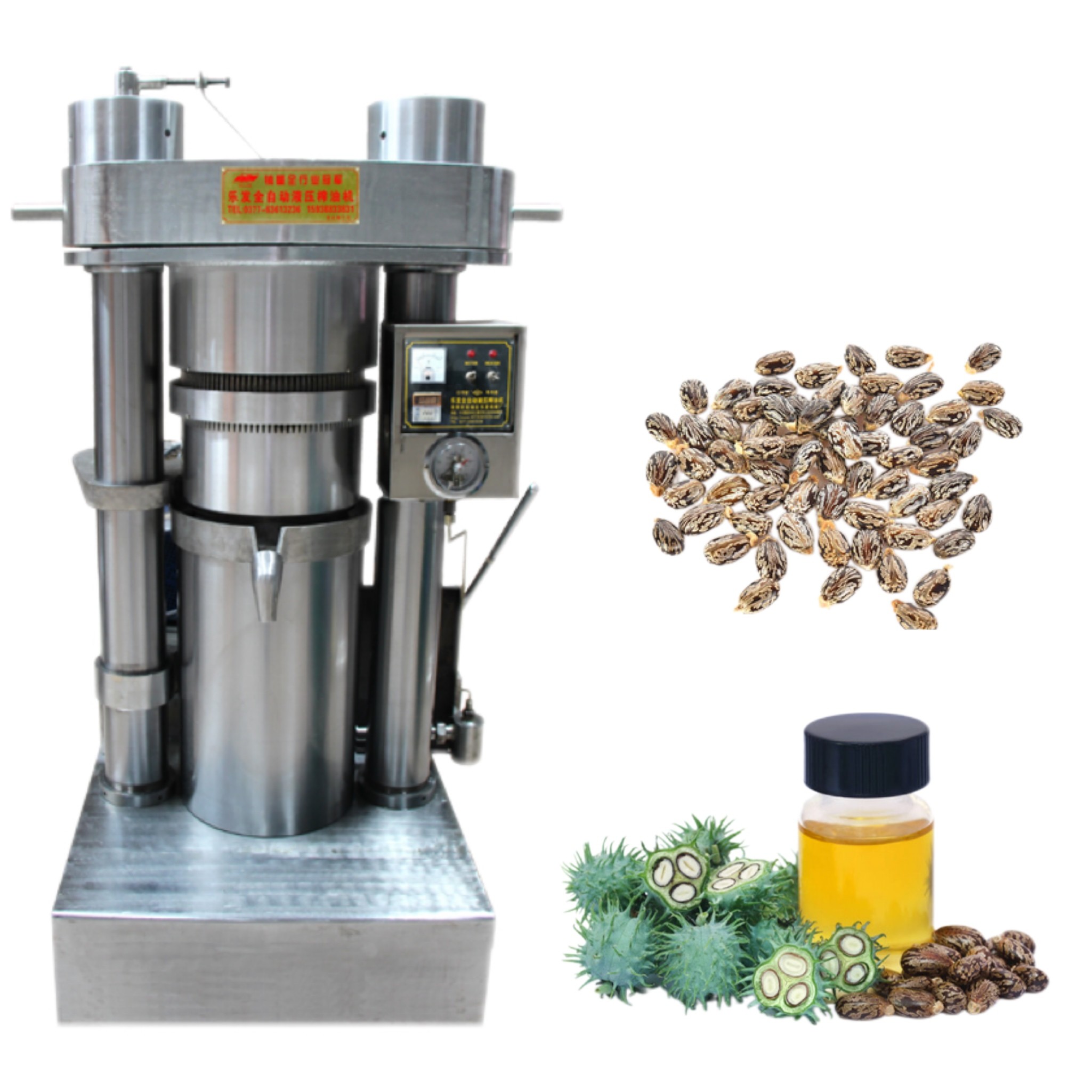 Industrial Hydraulic Oil Pressing Machine Making Canabis Oil Cold / Hot Press