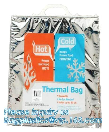 Outdoor square aluminum foil food thermal freezer cooler lunch insulation bag,Foil Cooler Bag Thermal Bag for Fruit Choc
