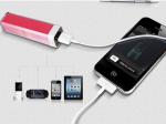 1200mAh 18650 Battery Lip Gross Portable Mobile Power Bank in Acrylic Casing