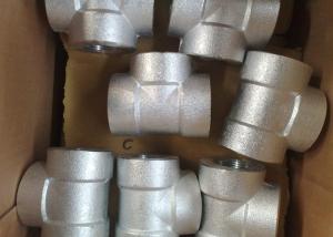 Wholesale 4 Inch Threaded Forged Stainless Steel Pipe Fittings / Stainless Steel Tees / Equal Tee from china suppliers