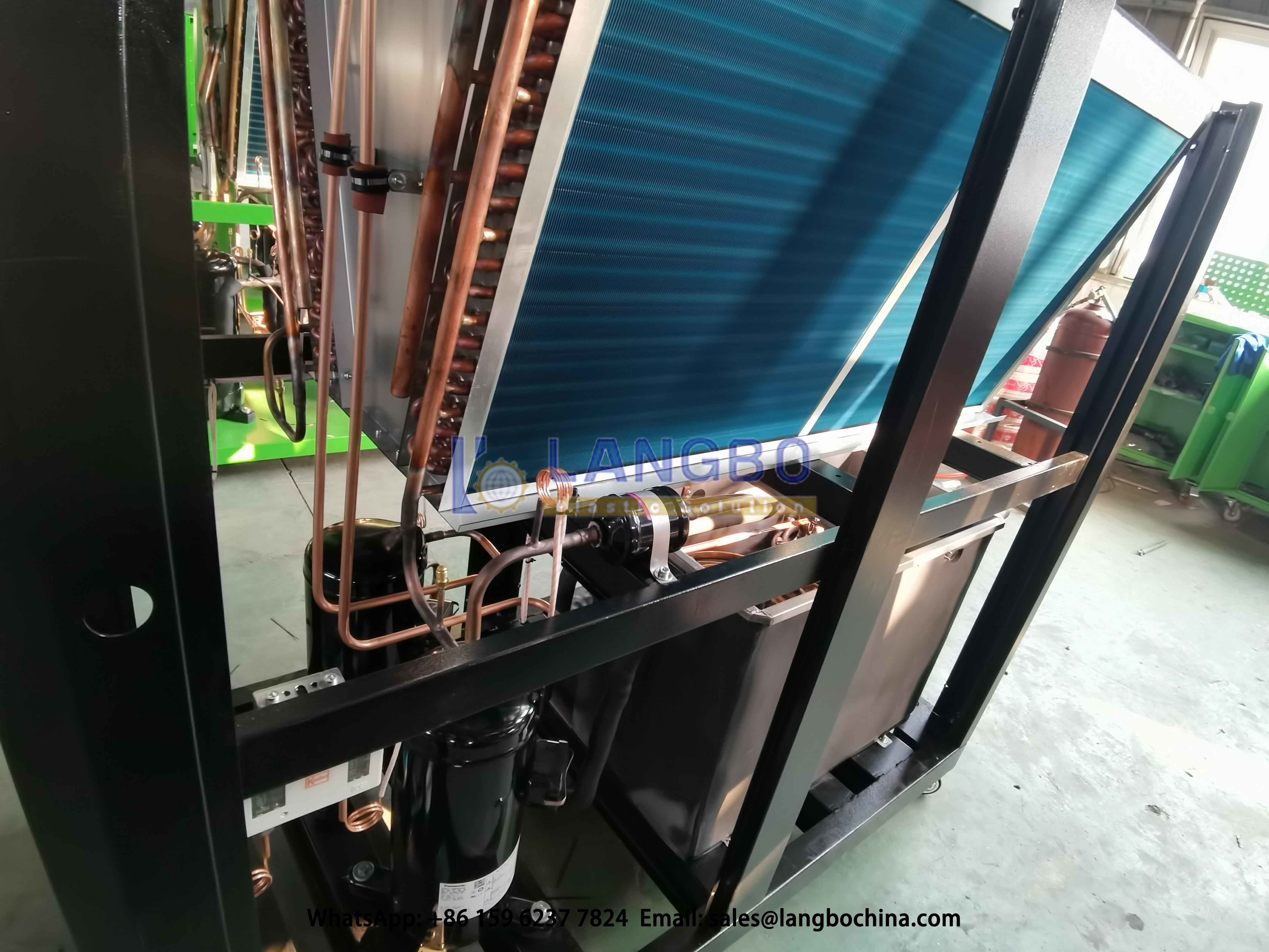 Efficient HDPE Pipe Extrusion Line Equipped Best Quality Air Cooled Chiller Machine R4047C / R22 Refrigerant