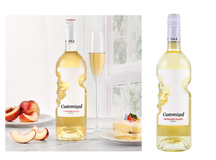 Glass Collar Mineral Water Bottle 500ml 750ml 25 oz White Wine Bubble Champagne Cider