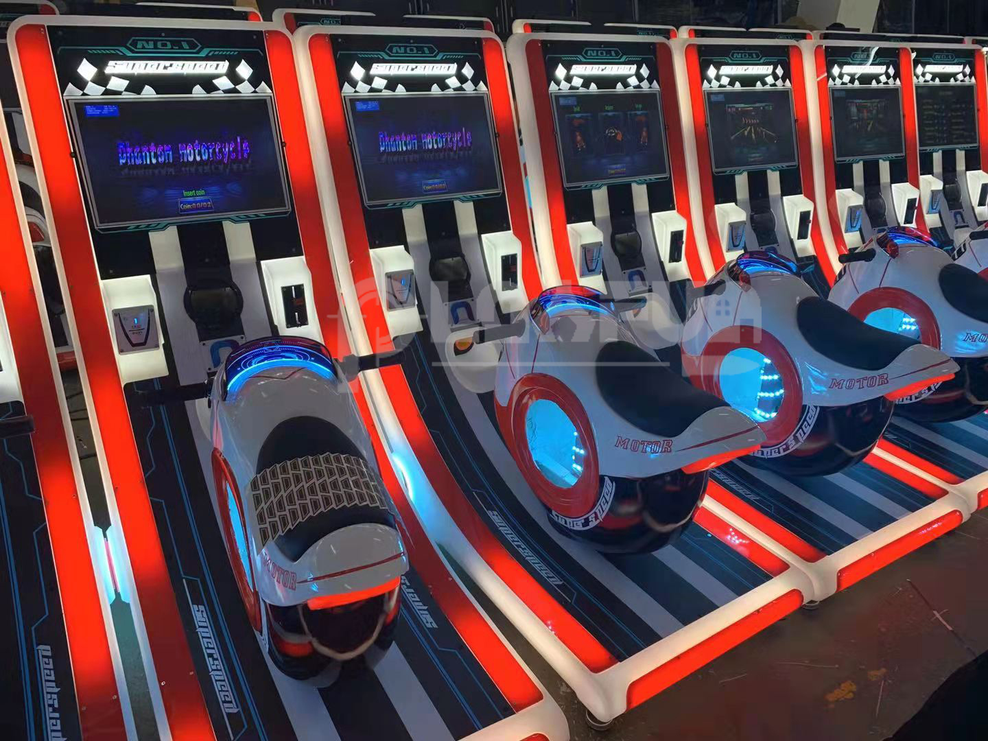 New Coin Operated Kids Phantom Motor Super Motor Racing Game Arcade Motorcycle Motorbike Racing Gaming Machine