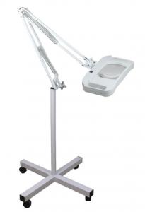 China 3 Diopter / 5 Diopter Magnifying Lamp Floor Standing Magnifying Glass With Light on sale