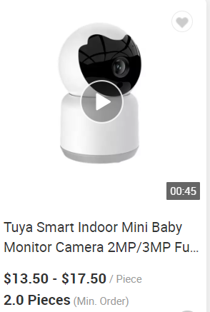 Glomarket Smart Life Home Security Waterproof Mini Battery Monitor Video Digital Network Wifi Smart Baby Monitor Camera