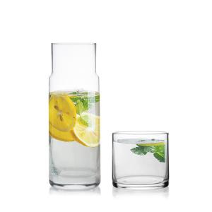 Wholesale Best selling 750ml Water Drinking Bottle Lead Free Crystal Glass Water Carafe Set for Tableware from china suppliers
