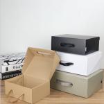 OEM Corrugated Cardboard Gift Boxes Foldable For Shoes T-Shirt Clothing Trousers