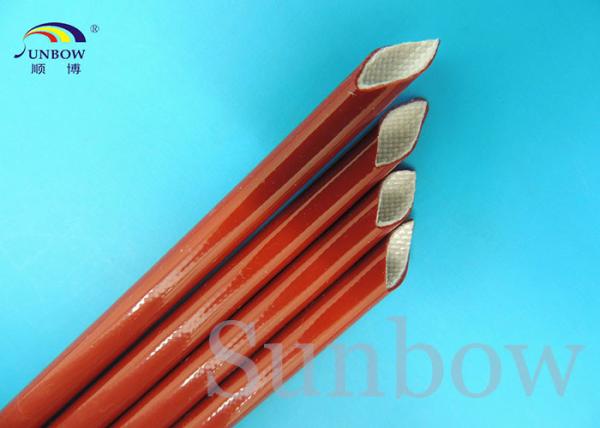 Breakdown Voltage 7.0kv silicone rubber fiberglass sleeving FOR Coffe machines