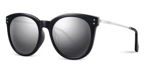 Wholesale Plastic Metal PEI Sunglasses Ladies Grey Lens Ultra Light Durable Lens Width 55MM from china suppliers