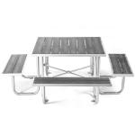 Factory Customized Picnic Table Outdoor Wooden Table Bench Garden Furniture