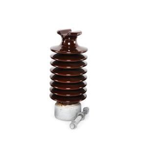 Wholesale Porcelain LP Voltage Power Pole Insulators Brown Station Post Insulator from china suppliers