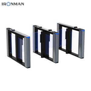Wholesale Glass High Speed Pedestrain Turnstile Gate , Speed Gate Turnstile For Airport Gym from china suppliers