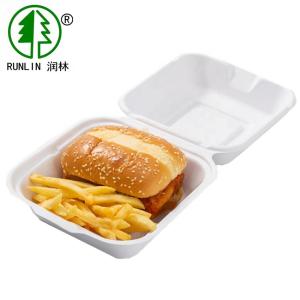 Wholesale Disposable 6 Inch Sugarcane Biodegradable Burger Box from china suppliers
