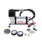 Dc 12v Air Ride Suspension Compressor Chrome And Black For Truck