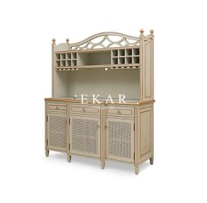 Wholesale Gray Antique Design Dining Room Sideboard Carved Wooden Cupboard from china suppliers
