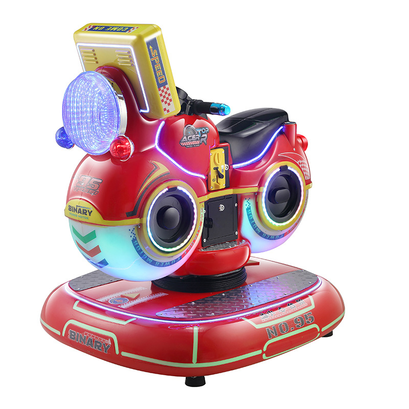 Fiberglass 3D Games Kiddie Ride Car with 1 Player Coin Pusher and Eye-catching Design