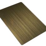 316 Decorative Stainless Steel Sheet 3mm Hand Blackened Brushed Green Bronze
