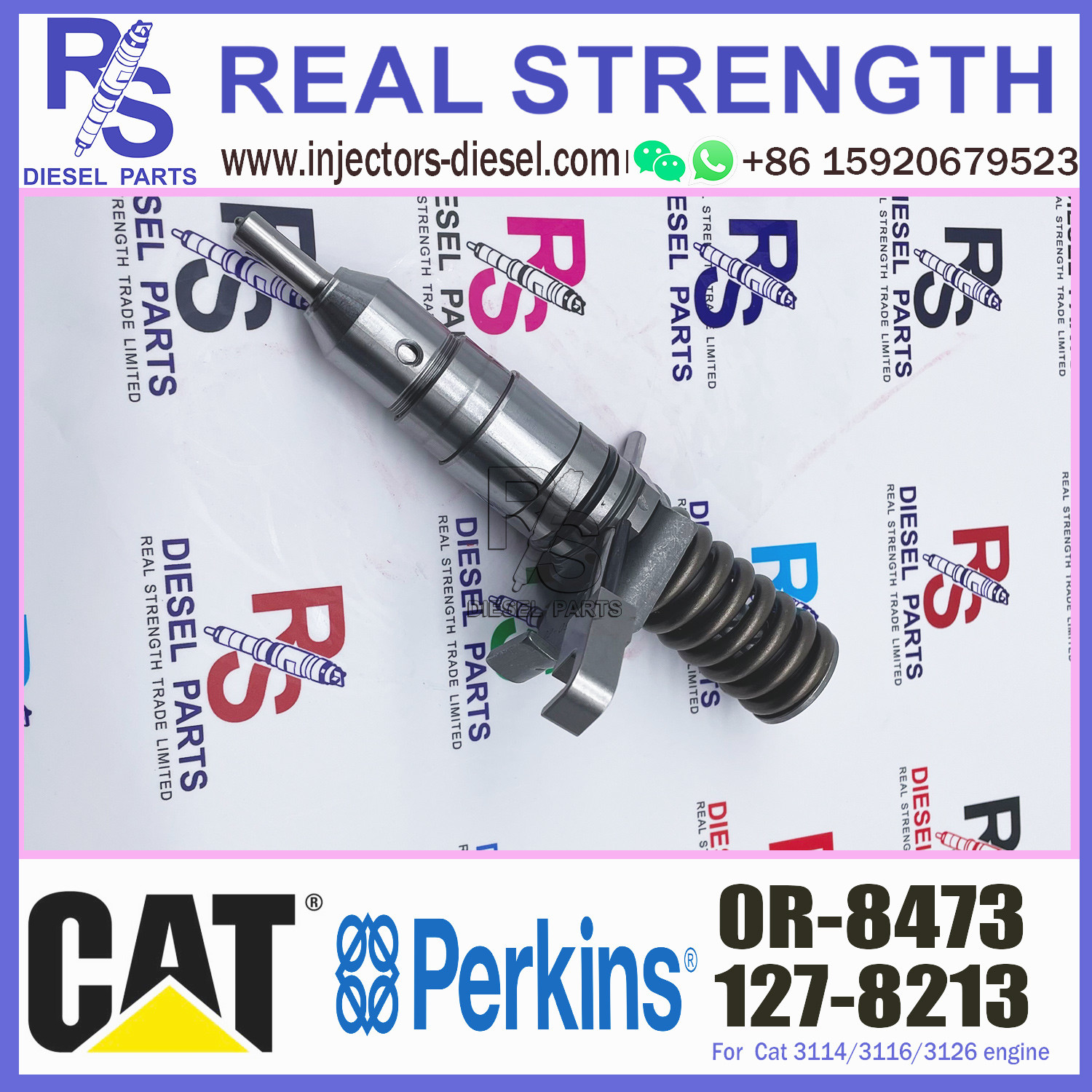 Cat 3116 Engine Diesel Common Rail Fuel Injector 127-8213 0R-8473 For Caterpillar Industrial