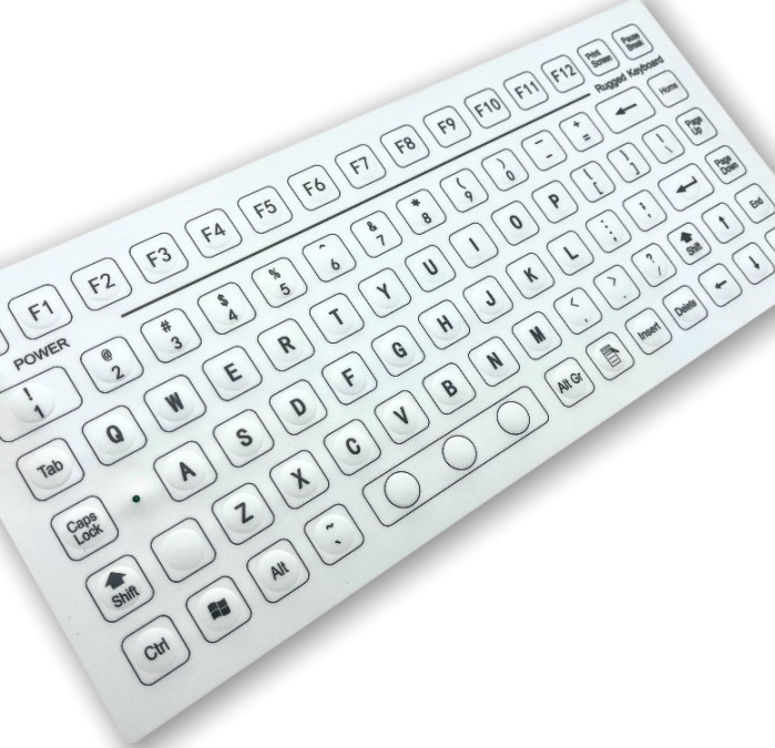 85 Keys Industrial PC Keyboard Lightweight One Piece Matte Membrane On Top Keyboard
