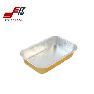 Wholesale Disposable Gold Colored Aluminum Foil Pans Food Grade from china suppliers