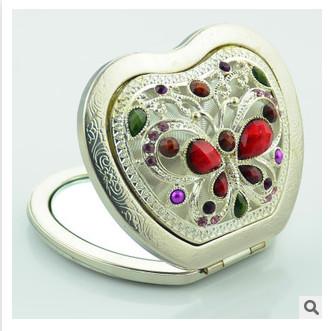 New creative promotion gift customed diamond logo bronze apple luxury pocket