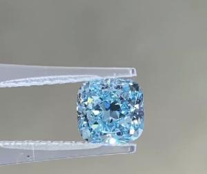 Wholesale Square Cushion Modified Brilliant Carbon Lab Grown Blue Diamonds IGI Certified from china suppliers